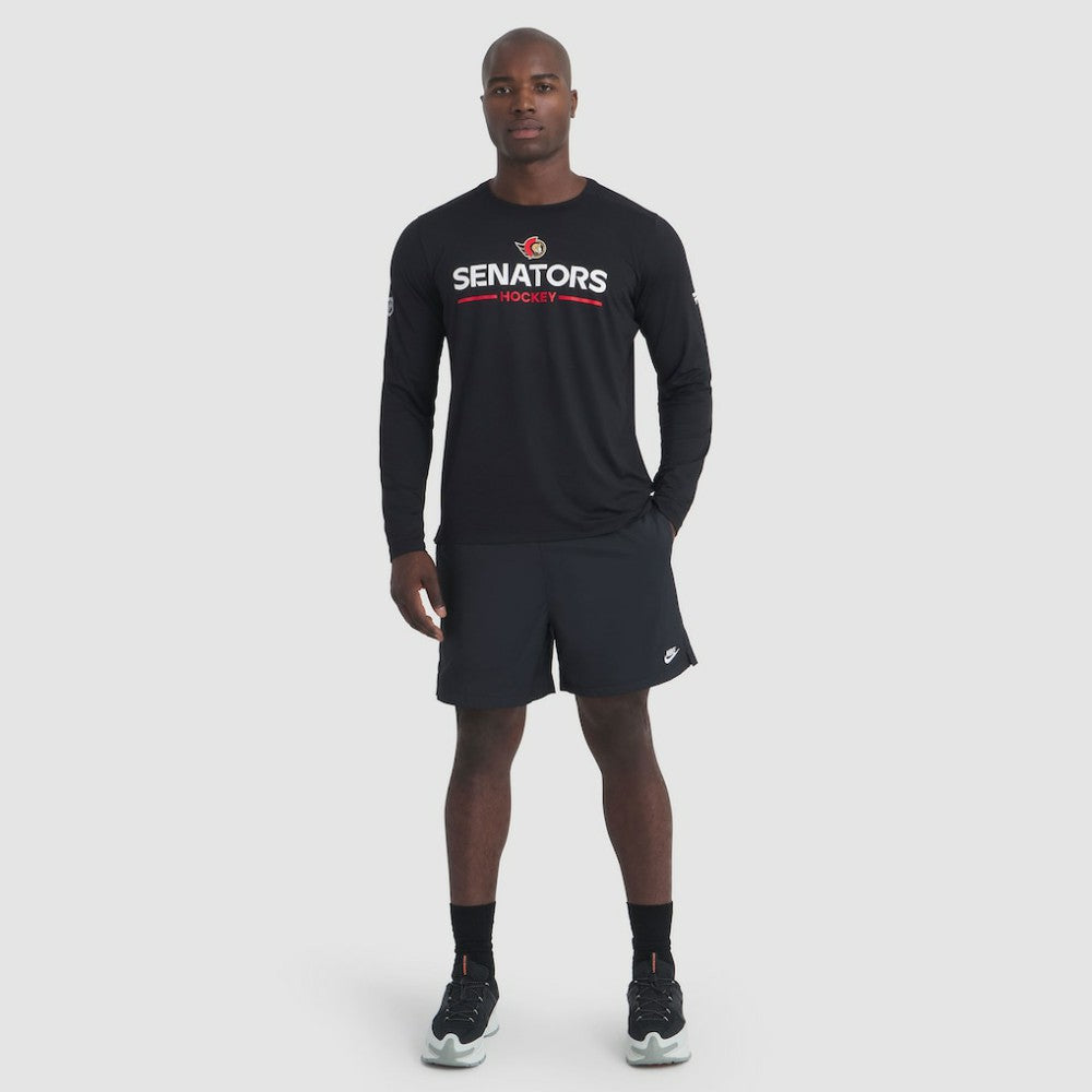 Ottawa Senators - Fanatics Authentic Pro Rink Tech Long Sleeve T-Shirt Black