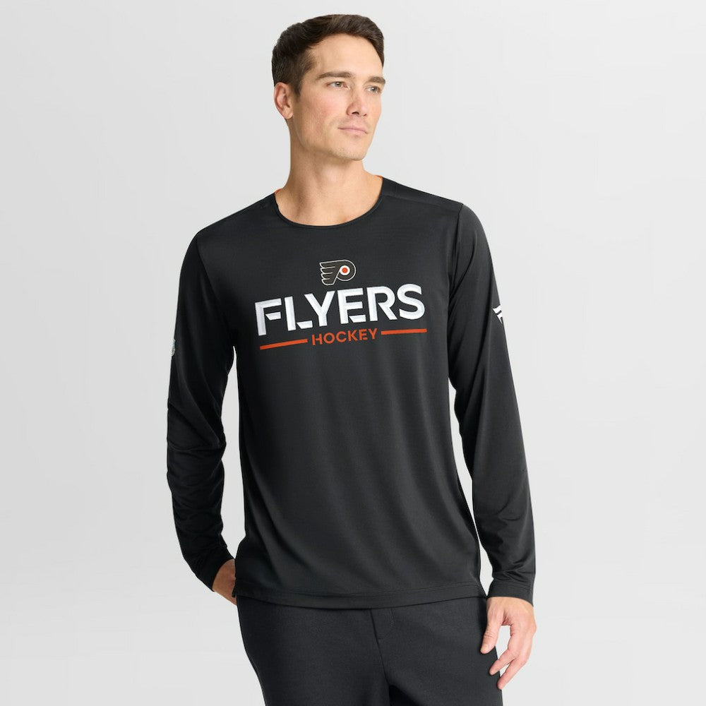 Philadelphia Flyers - Fanatics Authentic Pro Rink Tech Long Sleeve T-Shirt Black