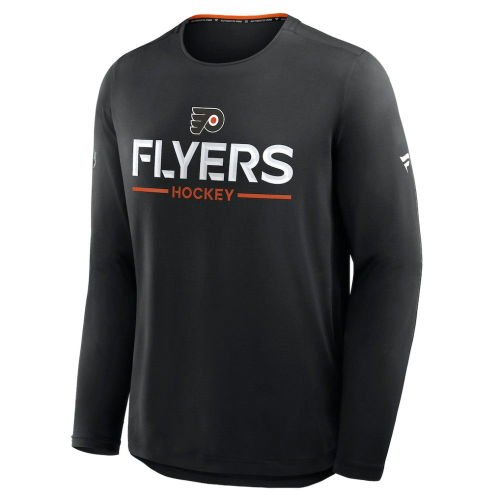 Philadelphia Flyers - Fanatics Authentic Pro Rink Tech Long Sleeve T-Shirt Black