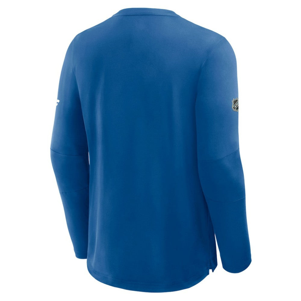 St. Louis Blues - Fanatics Authentic Pro Rink Tech Long Sleeve T-Shirt Blue