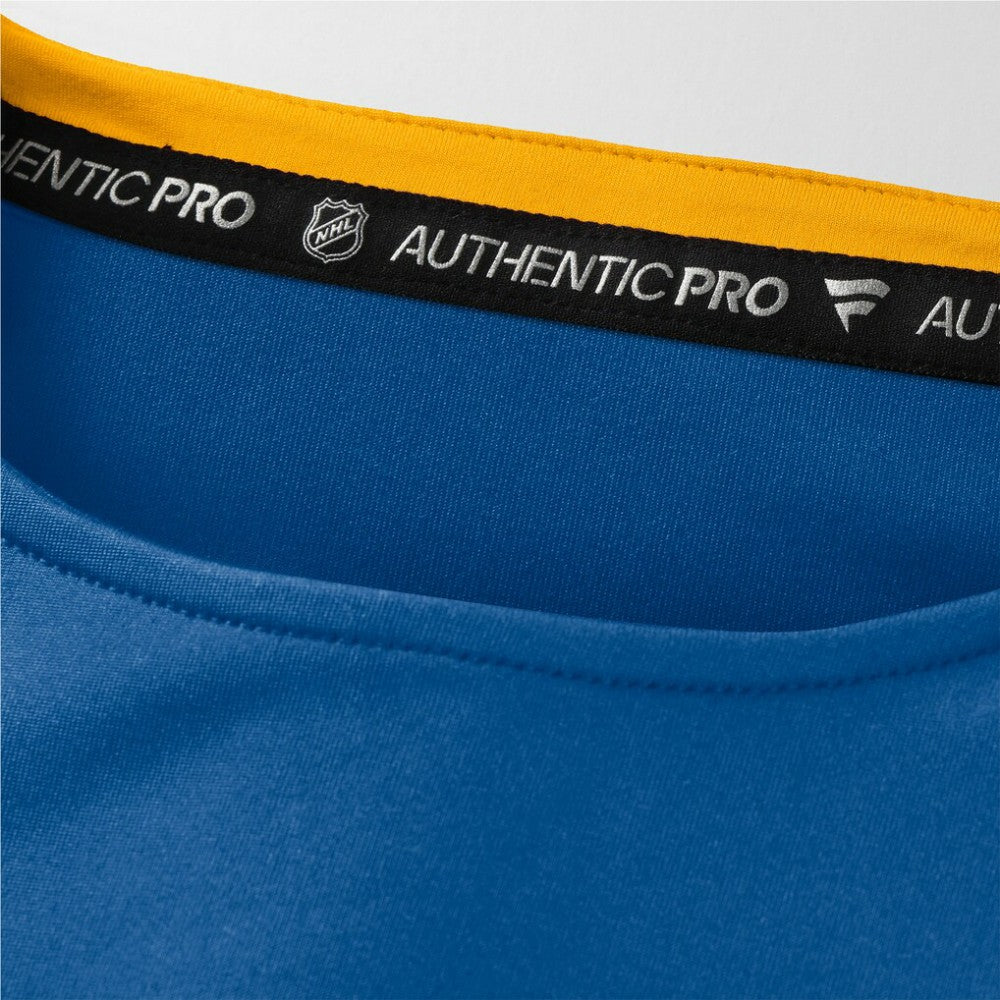 St. Louis Blues - Fanatics Authentic Pro Rink Tech Long Sleeve T-Shirt Blue