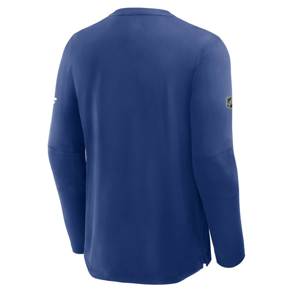 Toronto Maple Leafs - Fanatics Authentic Pro Rink Tech Long Sleeve T-Shirt Blue
