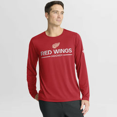 Detroit Red Wings - Fanatics Authentic Pro Centennial Rink Tech Long Sleeve T-Shirt Red