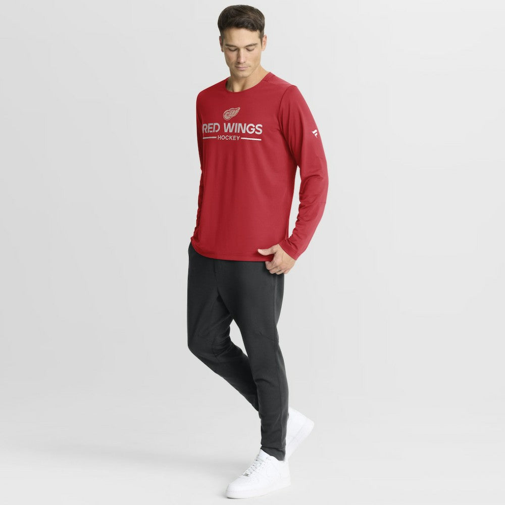 Detroit Red Wings - Fanatics Authentic Pro Centennial Rink Tech Long Sleeve T-Shirt Red