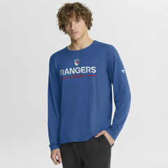 New York Rangers Fanatics Authentic Pro Rink Centennial Tech Long Sleeve T-Shirt Blue