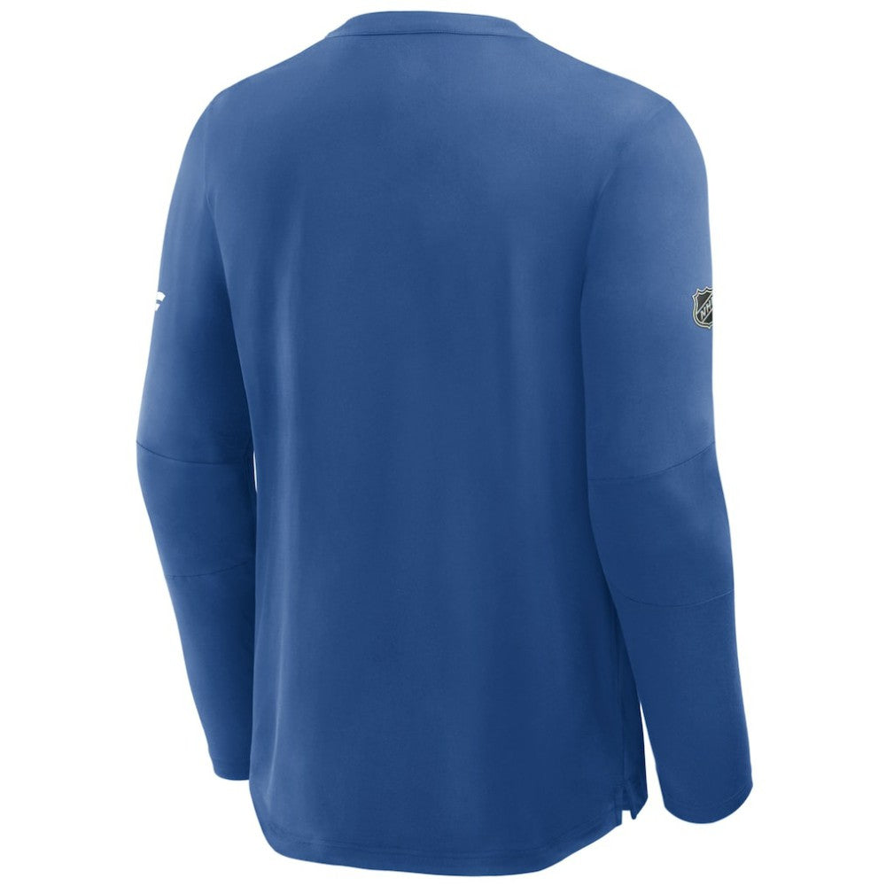 New York Rangers Fanatics Authentic Pro Rink Centennial Tech Long Sleeve T-Shirt Blue