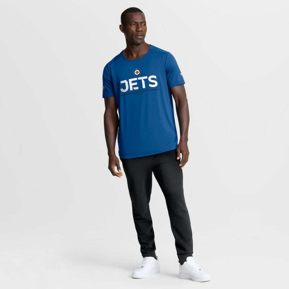 Winnipeg Jets - Fanatics Authentic Pro Rink Tech T-Shirt Blue