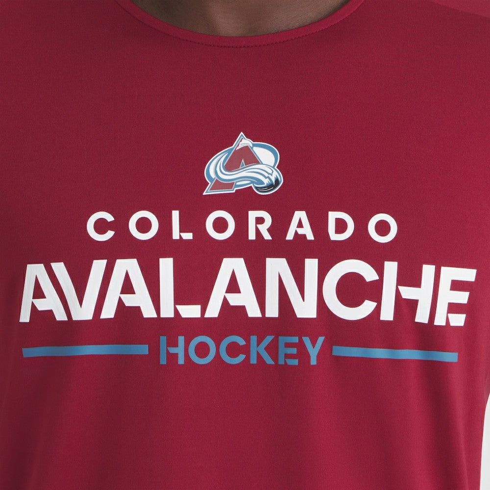 Colorado Avalanche - Fanatics Authentic Pro Rink Tech T-Shirt Burgundy