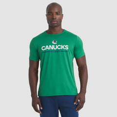Vancouver Canucks - Fanatics Authentic Pro Rink Tech T-Shirt Green