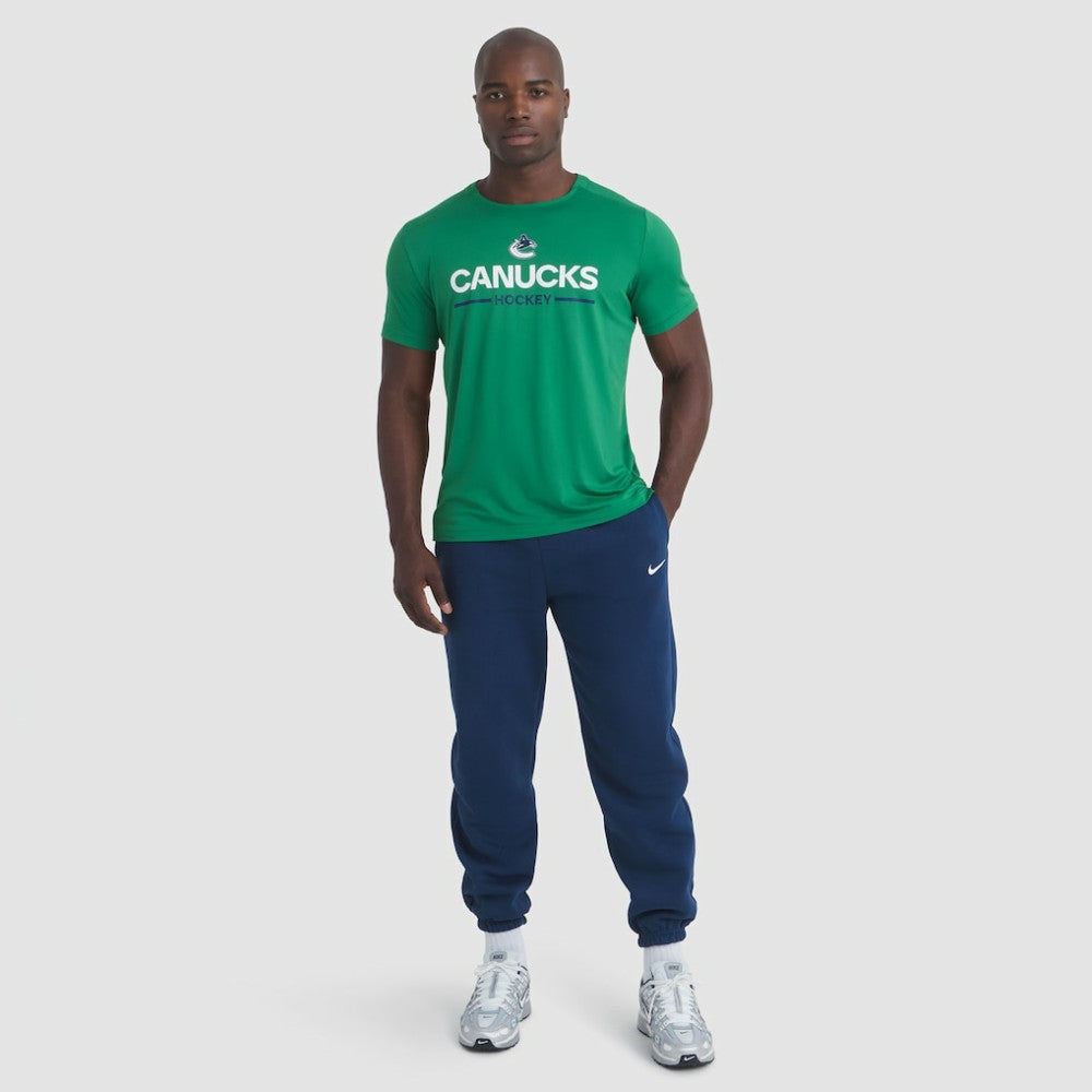 Vancouver Canucks - Fanatics Authentic Pro Rink Tech T-Shirt Green