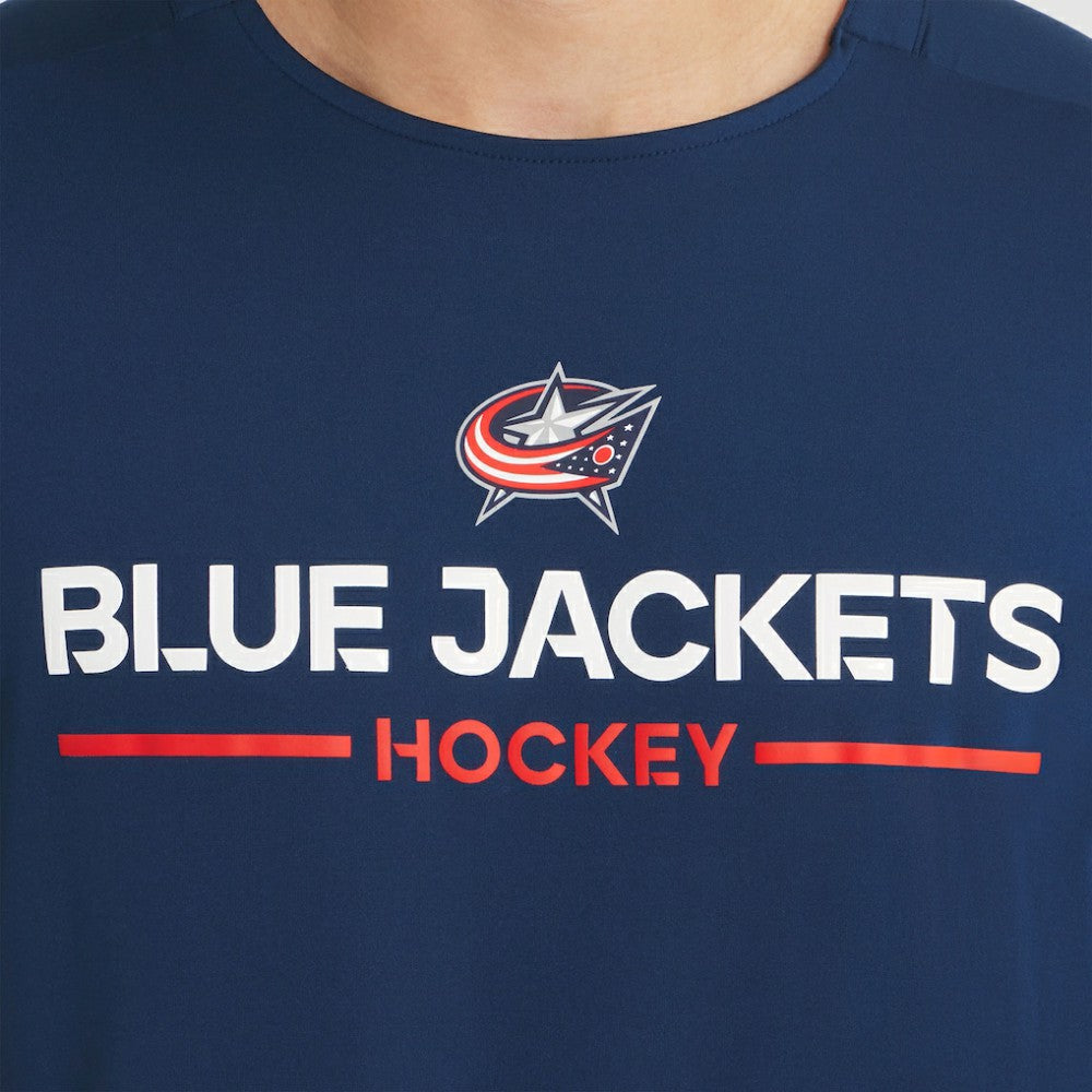 Columbus Blue Jackets - Fanatics Authentic Pro Rink Tech T-Shirt Navy