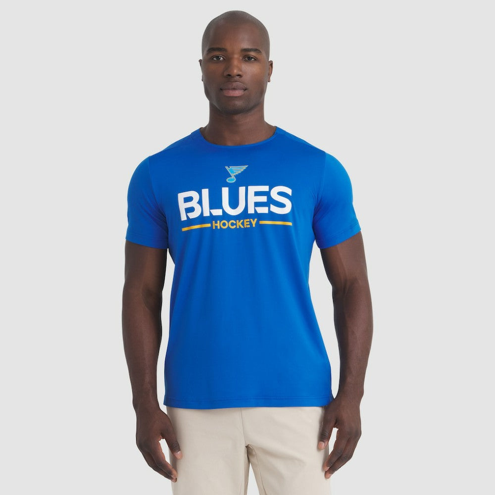St. Louis Blues - Fanatics Authentic Pro Rink Tech T-Shirt Blue