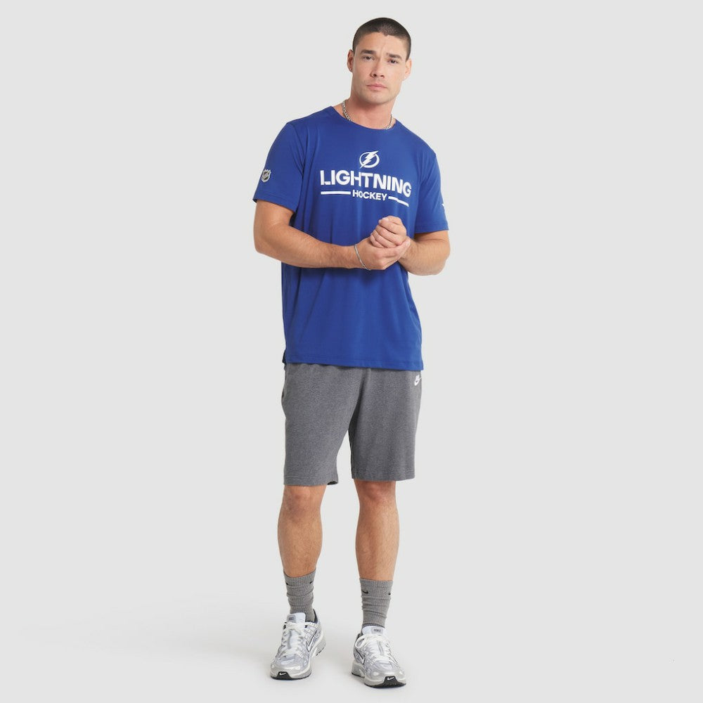 Tampa Bay Lightning - Fanatics Authentic Pro Rink Tech T-Shirt Blue