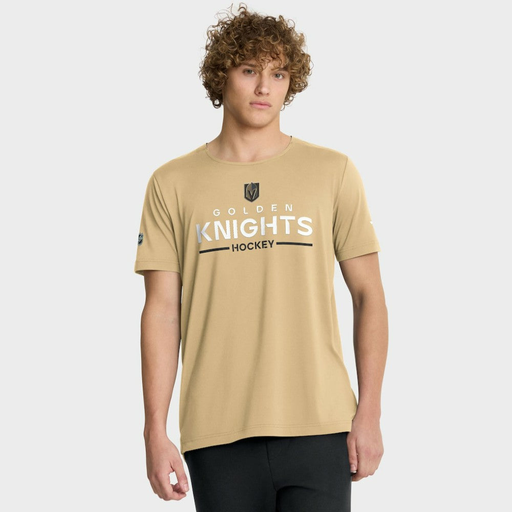 Vegas Golden Knights Fanatics Authentic Pro Rink Tech T-Shirt Gold