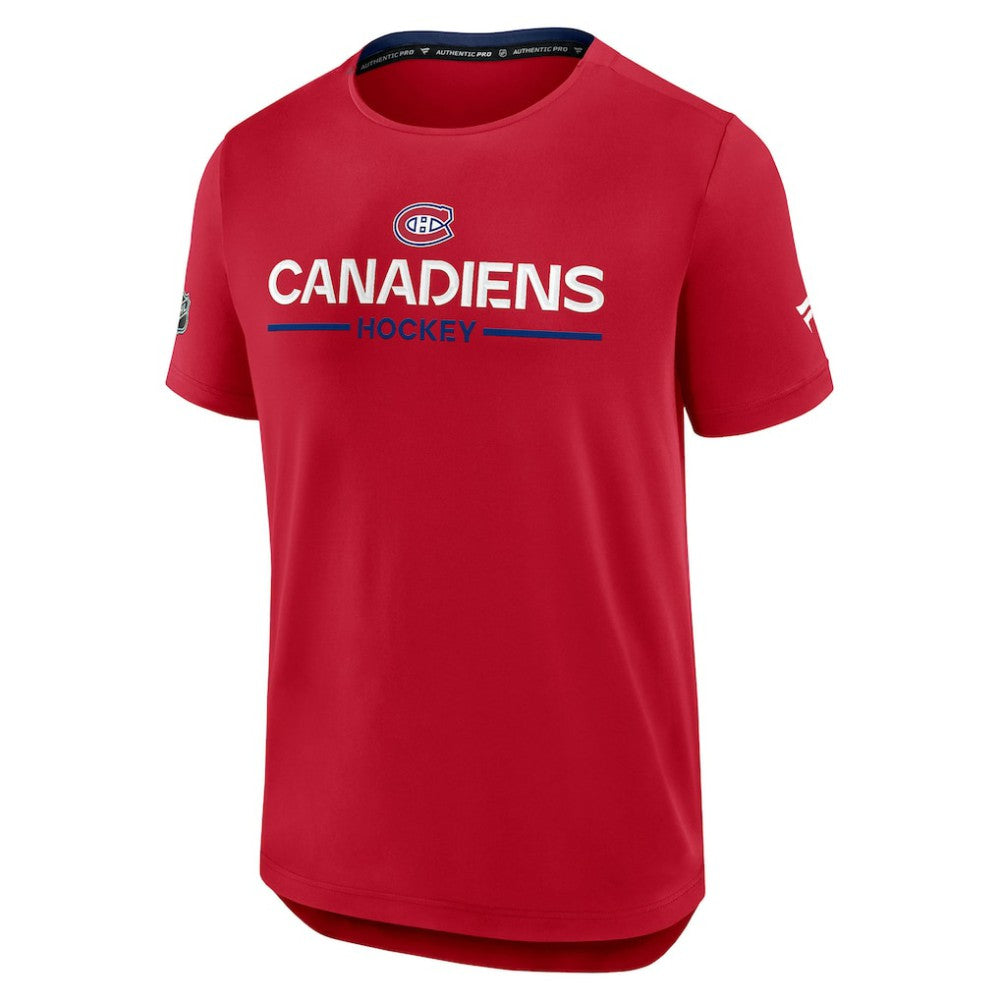 Montreal Canadiens - Fanatics Authentic Pro Rink Tech T-Shirt Red