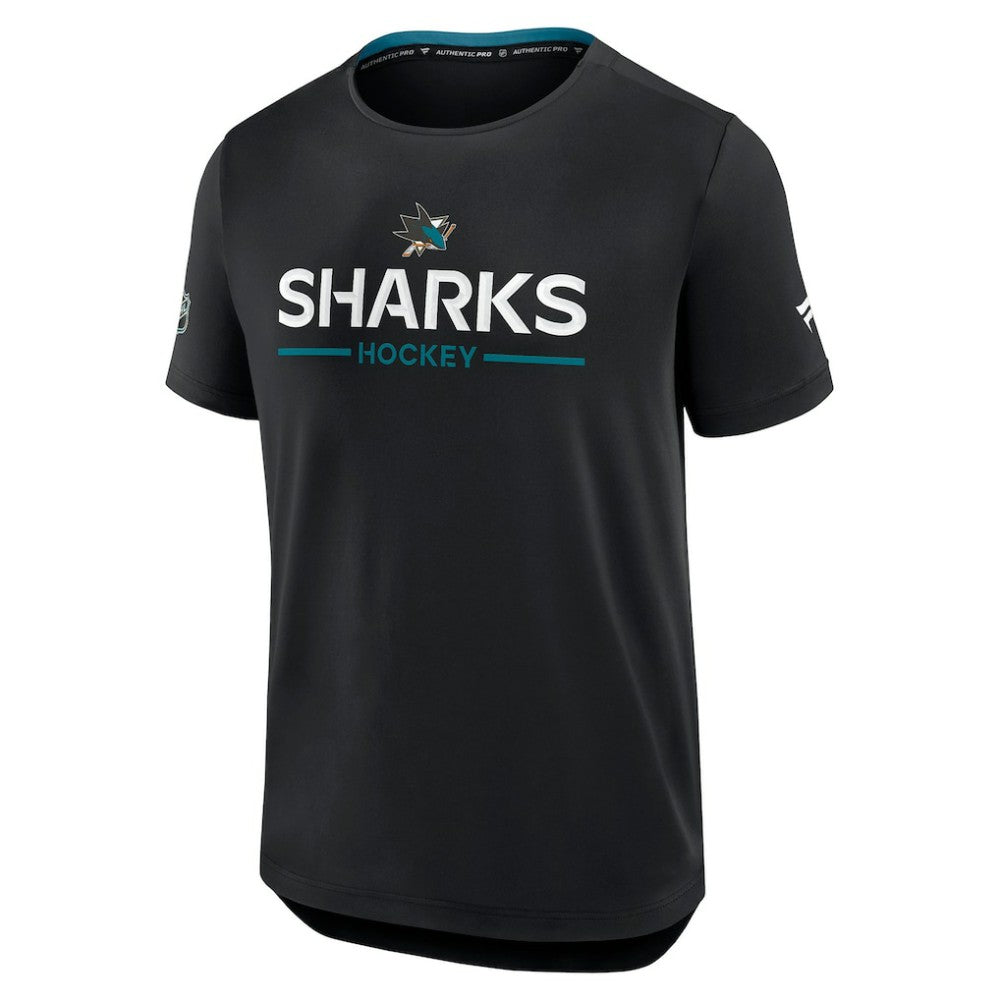 San Jose Sharks - Fanatics Authentic Pro Rink Tech T-Shirt Black