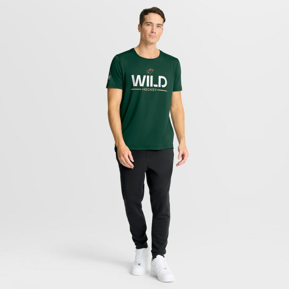 Minnesota Wild - Fanatics Authentic Pro Rink Tech T-Shirt Green