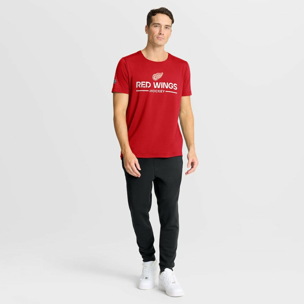 Detroit Red Wings - Fanatics Authentic Pro Centennial Rink Tech T-Shirt Red