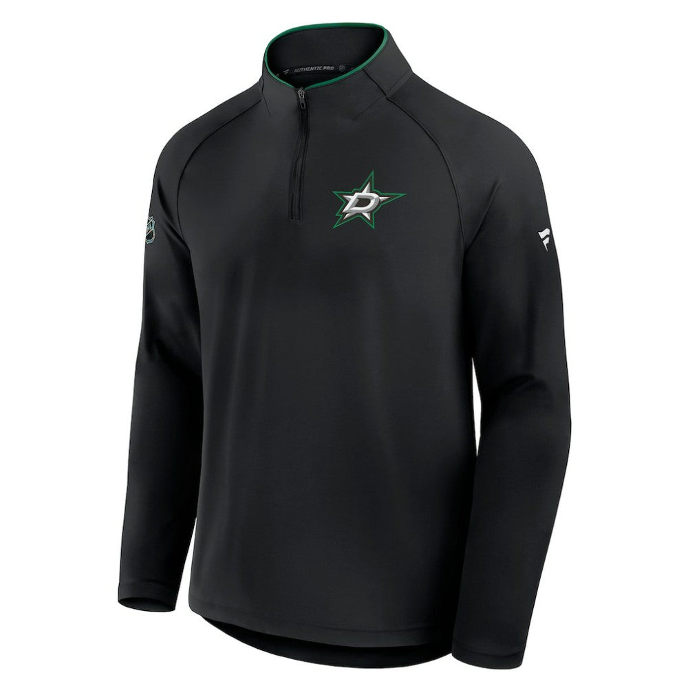 Dallas Stars - Fanatics Authentic Pro Rink Training Quarter-Zip Pullover Black