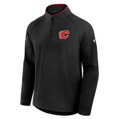 Calgary Flames - Fanatics Authentic Pro Rink Training Quarter-Zip Pullover Black