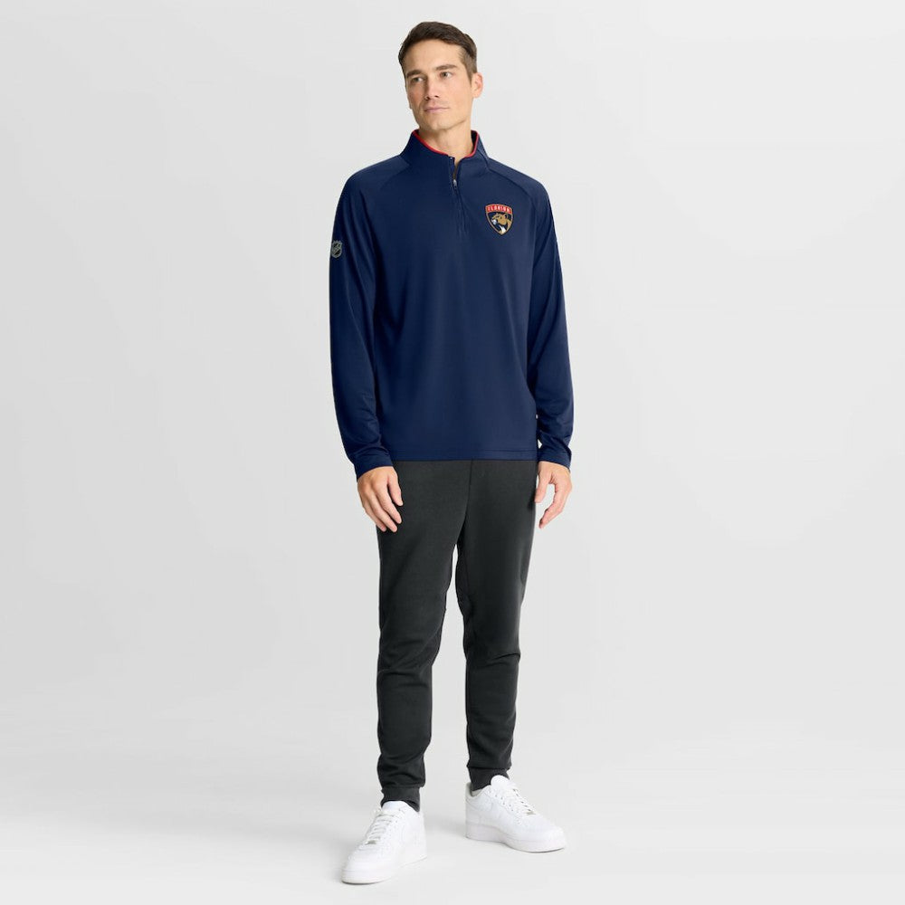 Florida Panthers - Fanatics Authentic Pro Rink Training Quarter-Zip Pullover Navy