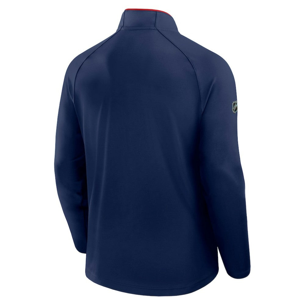 Florida Panthers - Fanatics Authentic Pro Rink Training Quarter-Zip Pullover Navy