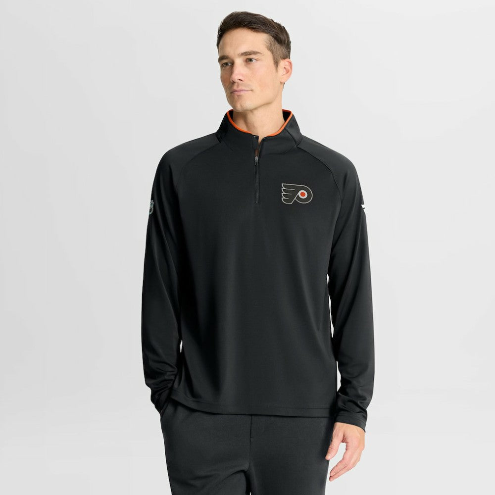 Philadelphia Flyers - Fanatics Authentic Pro Rink Training Quarter-Zip Pullover Black