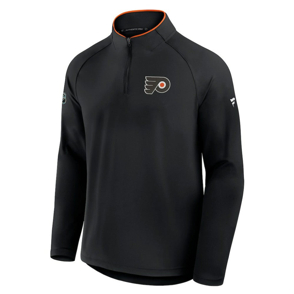 Philadelphia Flyers - Fanatics Authentic Pro Rink Training Quarter-Zip Pullover Black
