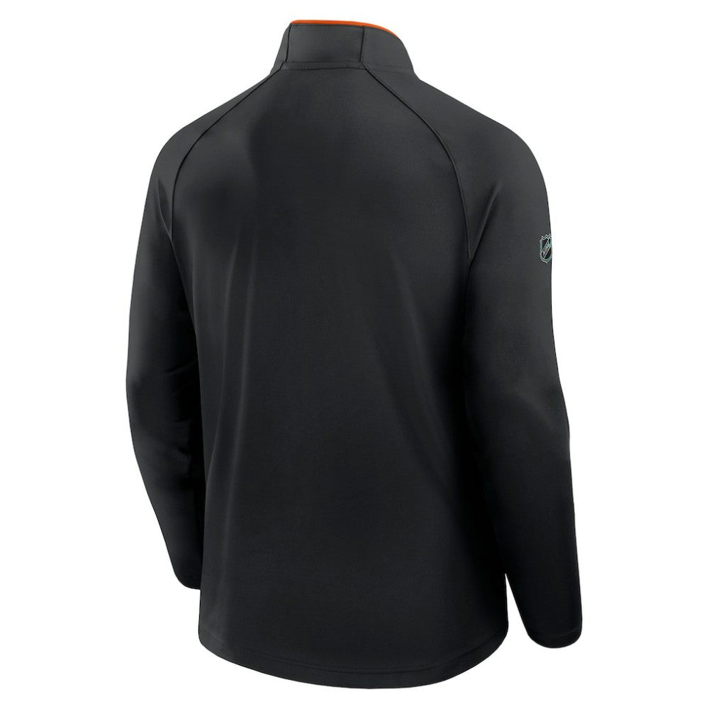Philadelphia Flyers - Fanatics Authentic Pro Rink Training Quarter-Zip Pullover Black