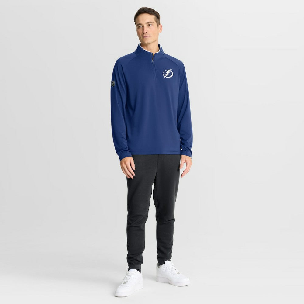 Tampa Bay Lightning - Fanatics Authentic Pro Rink Training Quarter-Zip Pullover Blue