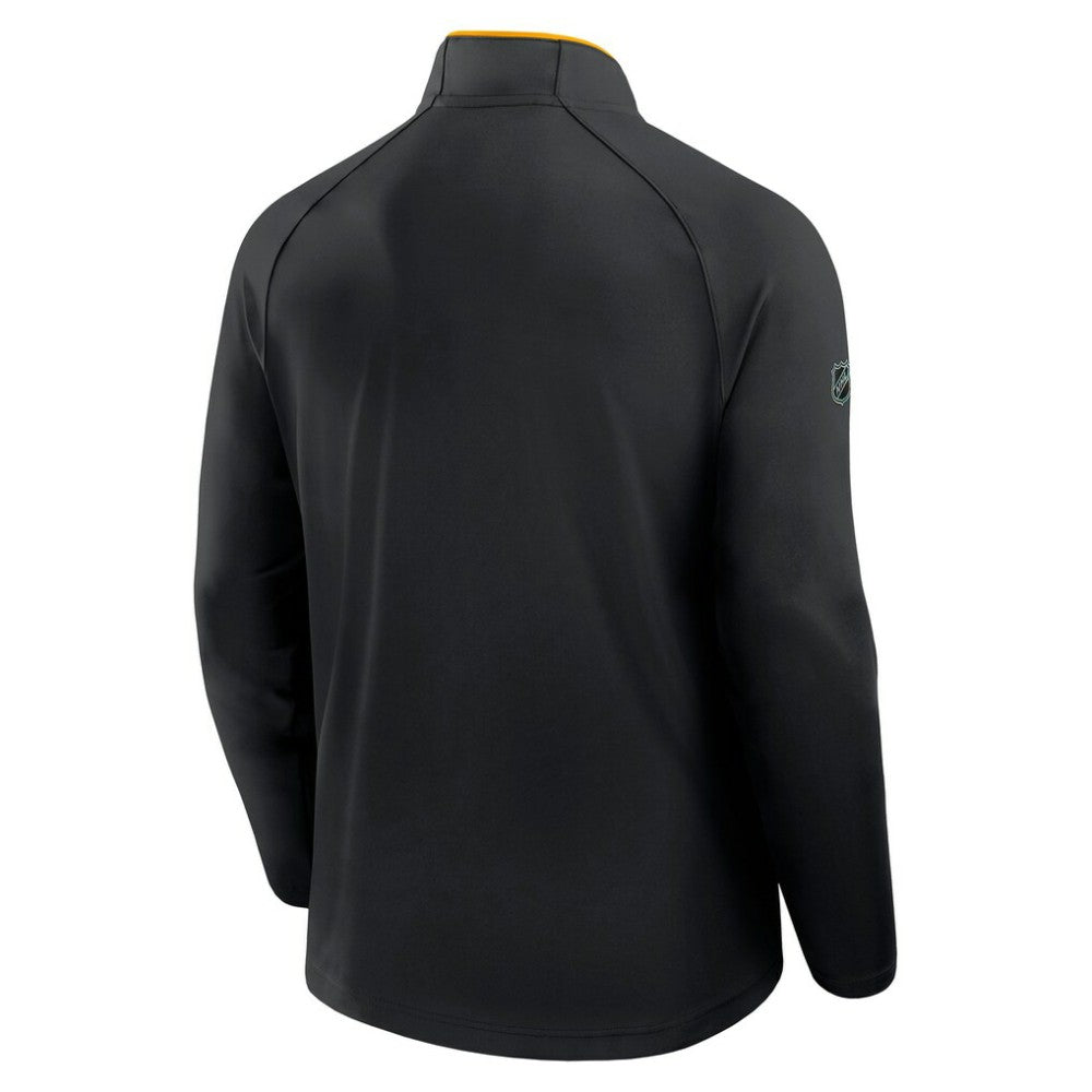 Pittsburgh Penguins Fanatics Authentic Pro Rink Training Quarter-Zip Pullover Black