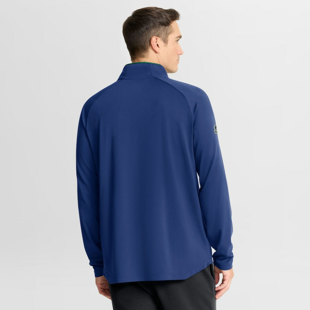 Vancouver Canucks - Fanatics Authentic Pro Rink Training Quarter-Zip Pullover Blue