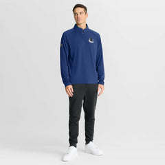 Vancouver Canucks - Fanatics Authentic Pro Rink Training Quarter-Zip Pullover Blue