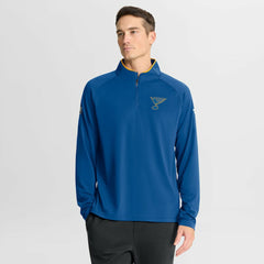 St. Louis Blues - Fanatics Authentic Pro Rink Training Quarter-Zip Pullover Blue