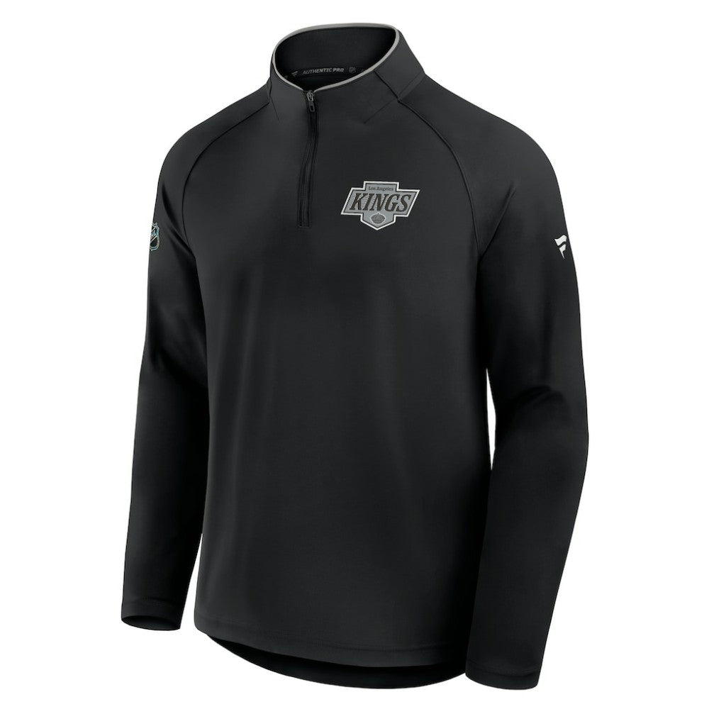 Los Angeles Kings - Fanatics Authentic Pro Rink Training Quarter-Zip Pullover Black