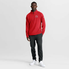 New Jersey Devils - Fanatics Authentic Pro Rink Training Quarter-Zip Pullover Red