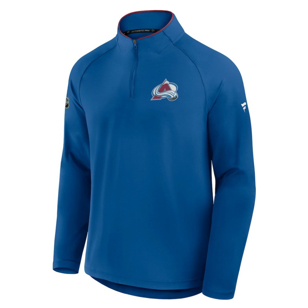 Colorado Avalanche - Fanatics Authentic Pro Rink Training Quarter-Zip Pullover Blue