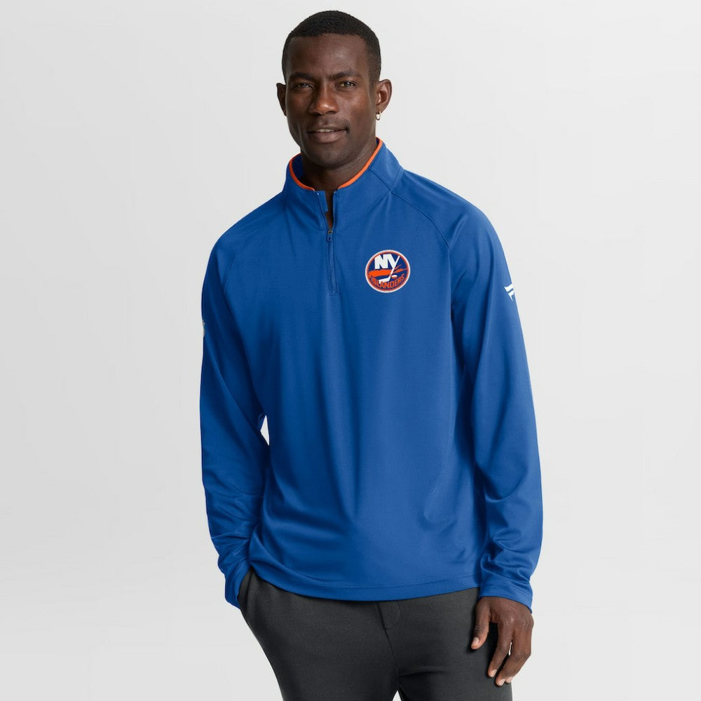 New York Islanders - Fanatics Authentic Pro Rink Training Quarter-Zip Pullover Royal