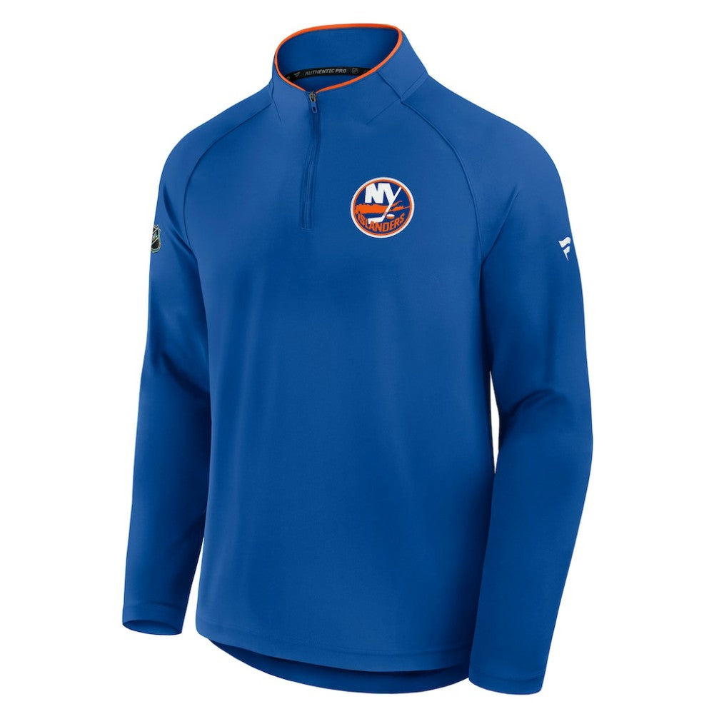 New York Islanders - Fanatics Authentic Pro Rink Training Quarter-Zip Pullover Royal