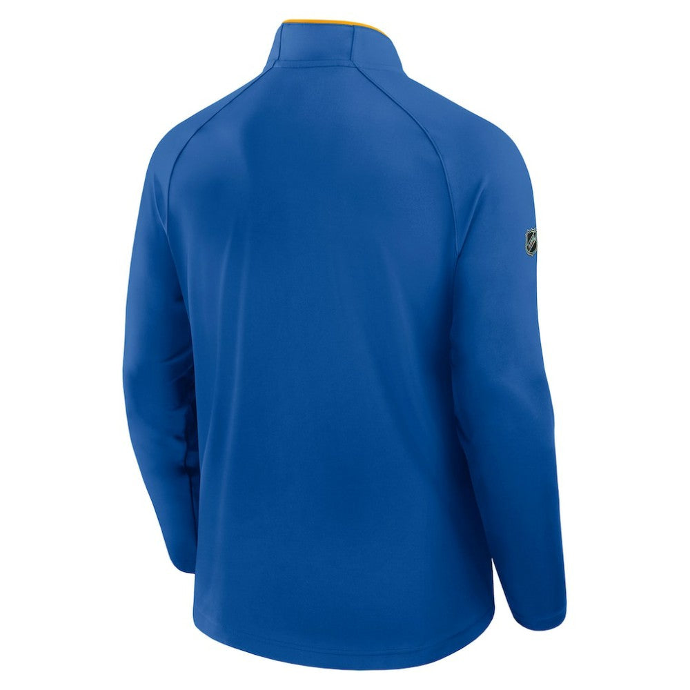 Buffalo Sabres - Fanatics Authentic Pro Rink Training Quarter-Zip Pullover Royal