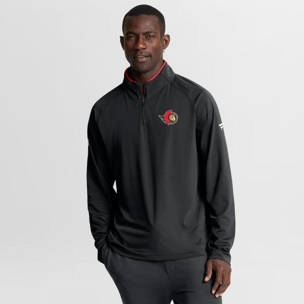 Ottawa Senators - Fanatics Authentic Pro Rink Training Quarter-Zip Pullover Black