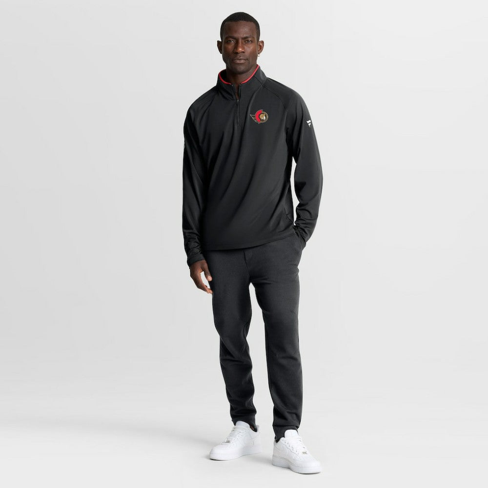 Ottawa Senators - Fanatics Authentic Pro Rink Training Quarter-Zip Pullover Black