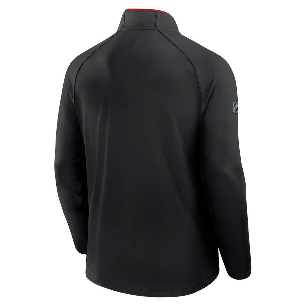 Ottawa Senators - Fanatics Authentic Pro Rink Training Quarter-Zip Pullover Black