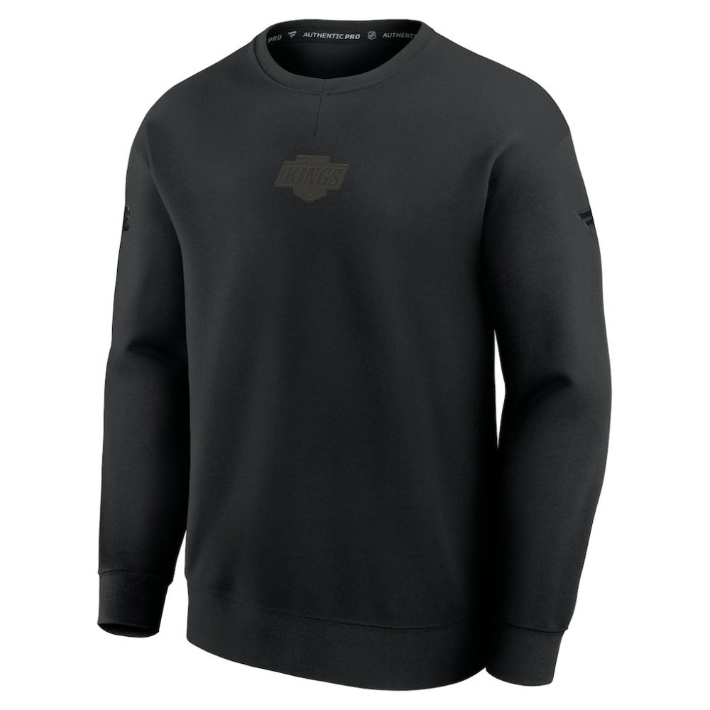 Los Angeles Kings - Fanatics Authentic Pro Road Tri-Blend Sweatshirt Black