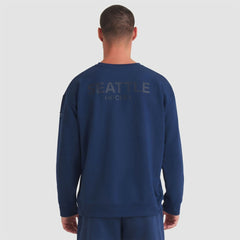 Seattle Kraken Fanatics Authentic Pro Road Tri-Blend Sweatshirt Deep Sea Blue