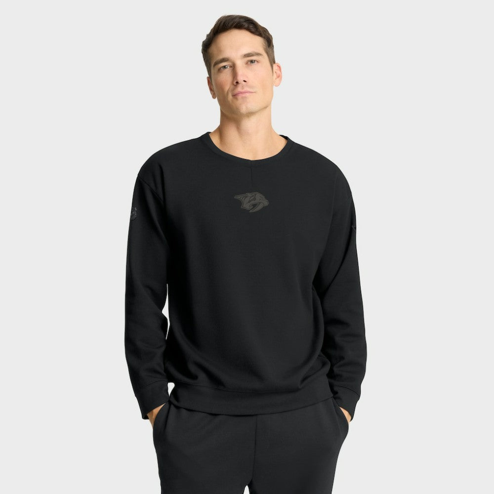 Nashville Predators - Fanatics Authentic Pro Road Tri-Blend Sweatshirt Black