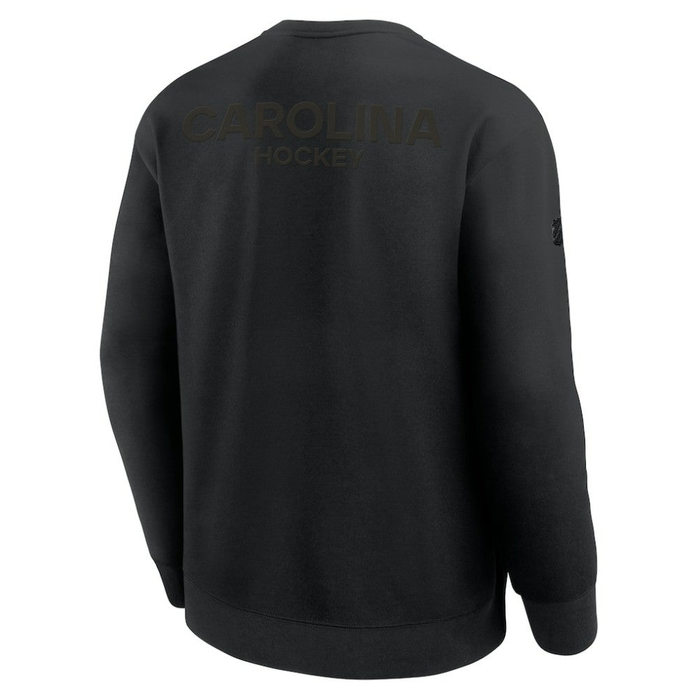 Carolina Hurricanes - Fanatics Authentic Pro Road Tri-Blend Sweatshirt Black
