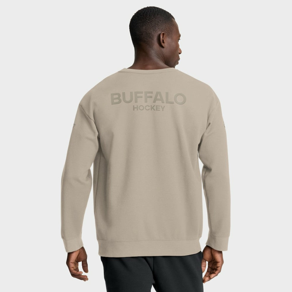 Buffalo Sabres - Fanatics Authentic Pro Road Tri-Blend Sweatshirt Tan