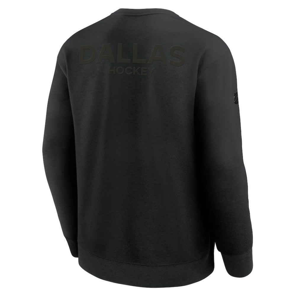 Dallas Stars - Fanatics Authentic Pro Road Tri-Blend Sweatshirt Black