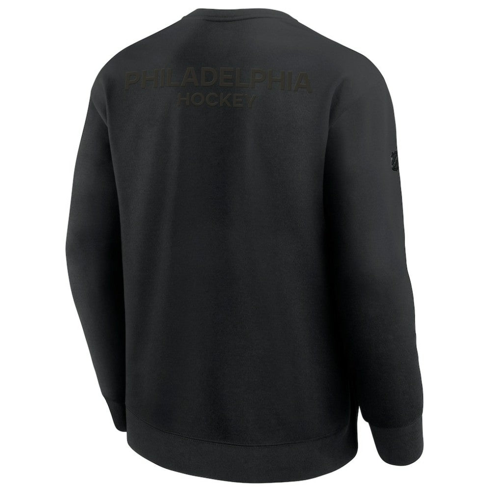 Philadelphia Flyers - Fanatics Authentic Pro Road Tri-Blend Sweatshirt Black